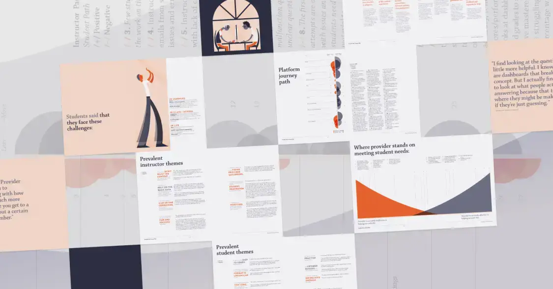 Sample pages from our final research report
